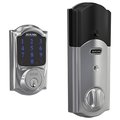 Schlage Residential Grade 1 Touchscreen Deadbolt Lock, Connect Series, Camelot Trim, Bright Chrome Finish BE469ZP CAM 625